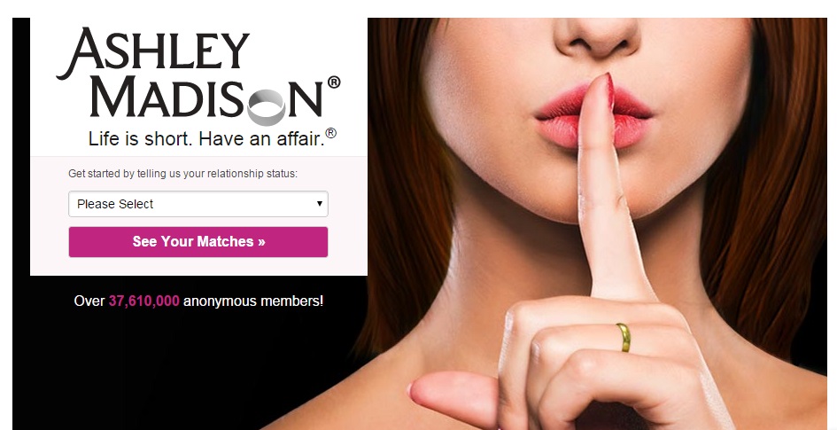 Ashley Madison website.